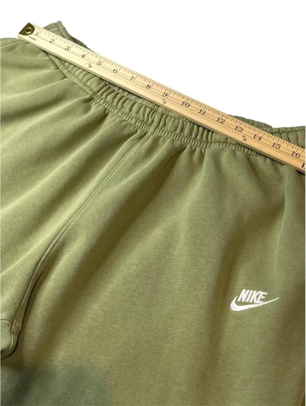 Nike Women's Green Khaki Sweatpants XXL Elastic Waistband Side & Back Pockets
